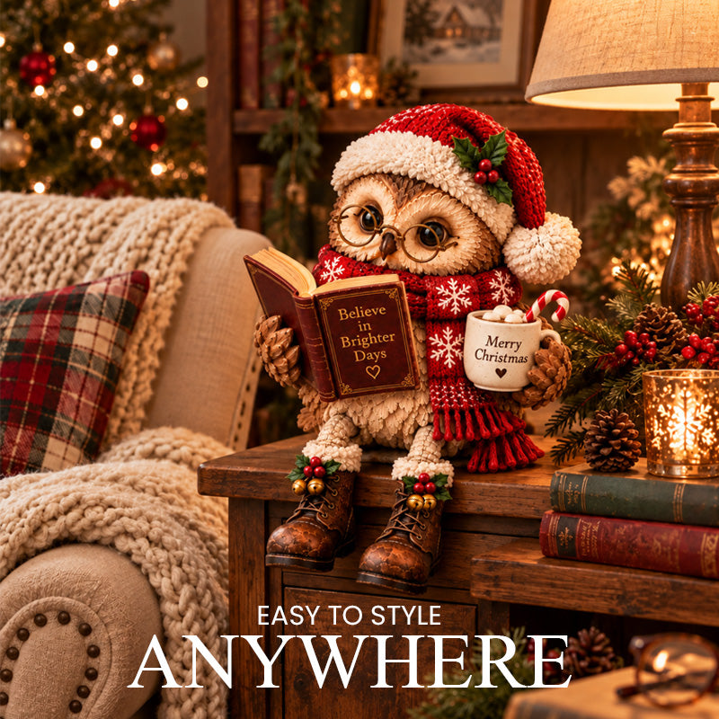 🦉Heartwarming Reading Owl Figurine