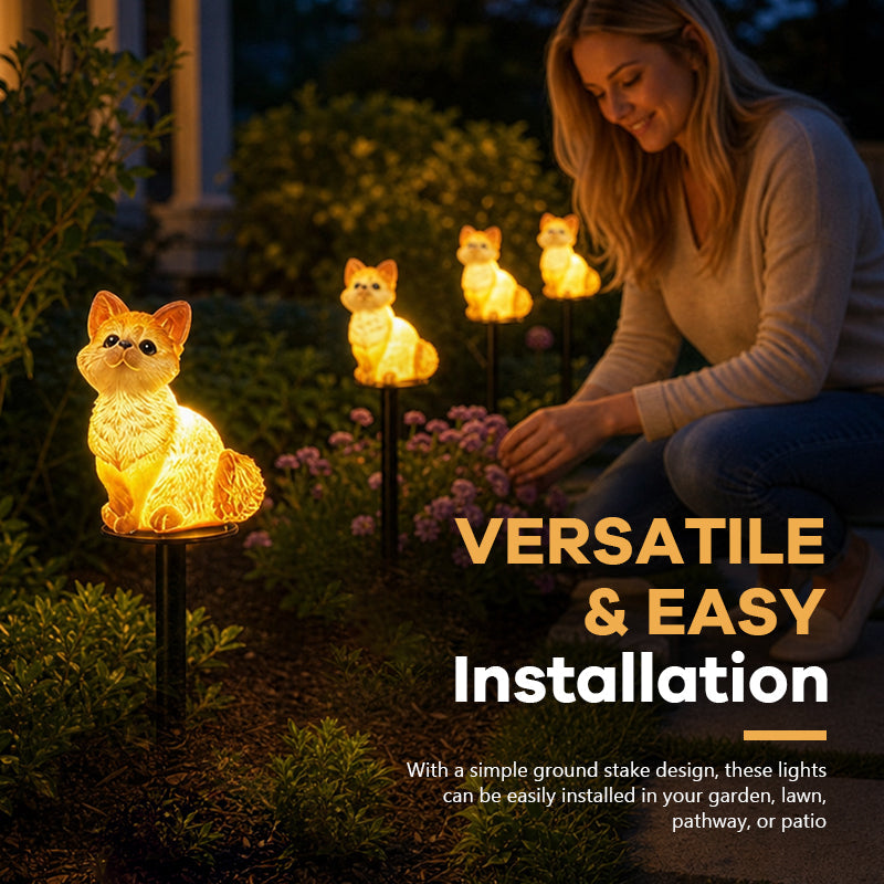 One-to-Four Solar Garden Lights, Lawn Stake Lights, Simulated Animal Waterproof Villa Park Landscape Night Lights