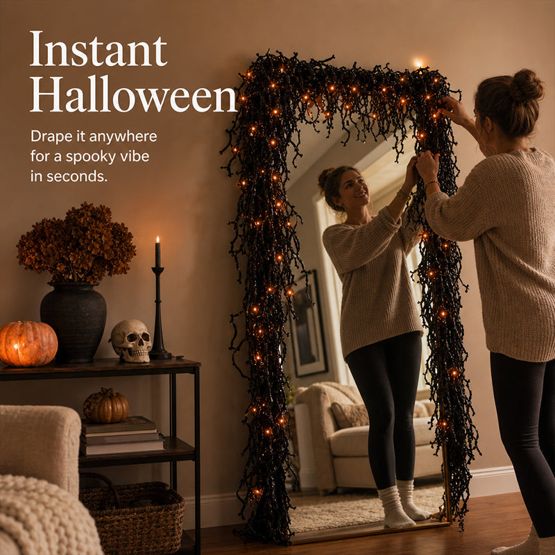 🎃 Spooky Chic: Halloween Fireplace Decor Set 👻