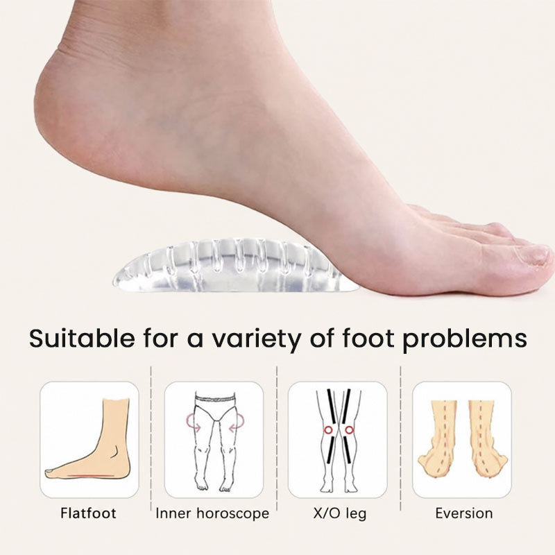 Clear Silicone Arch Support Pads | Foot Arch Cushion Inserts