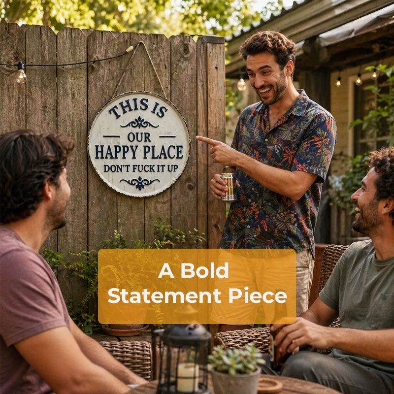This Is My Happy Place—Don't Mess It Up (Metal Sign)