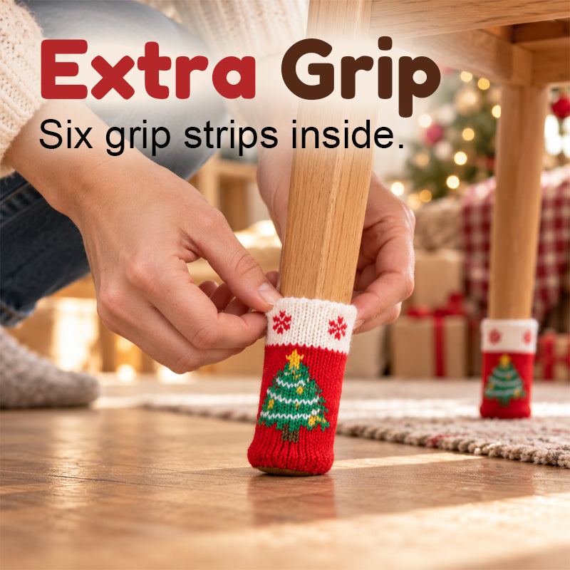 Christmas Table & Chair Leg Covers – Festive Christmas Furniture Decorations