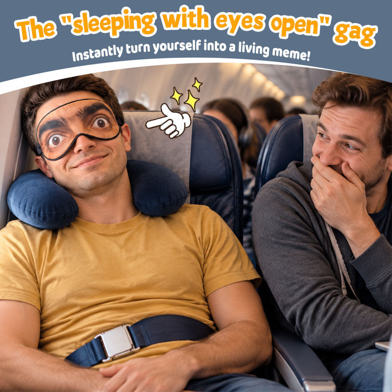 Funny Open-Eye Sleep Mask – Novelty Sleeping Eye Mask