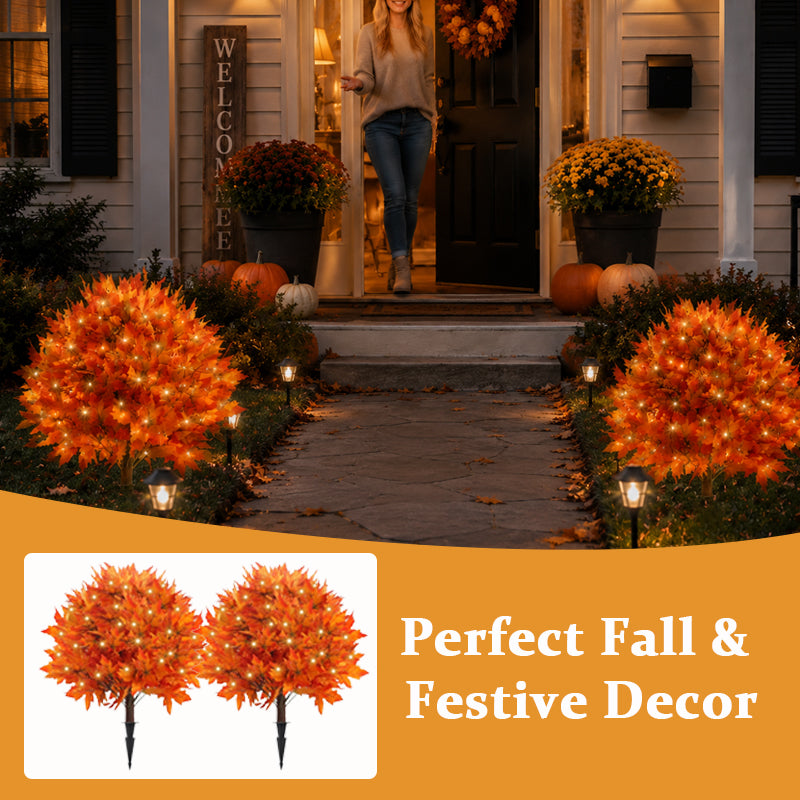 Light-Up LED Autumn Maple Tree Ornament | Indoor & Outdoor Cosy Autumn Decor