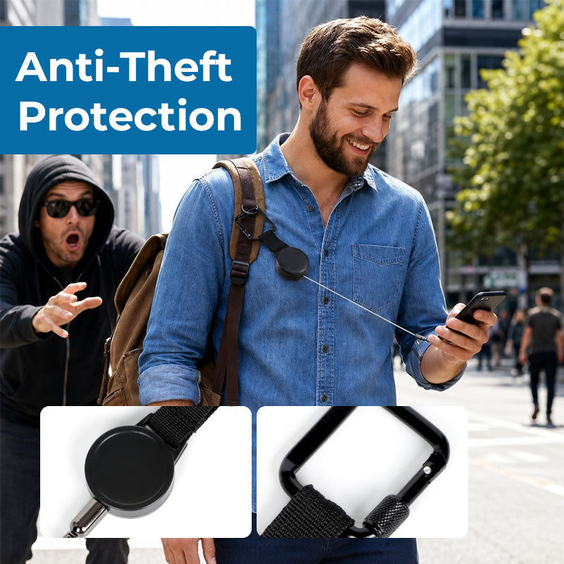 Retractable Anti‑Theft Phone Tether‑Secure Your Phone