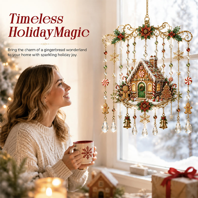 Sparkly Crystal Christmas Hanging Ornaments | Festive Window & Tree Decor