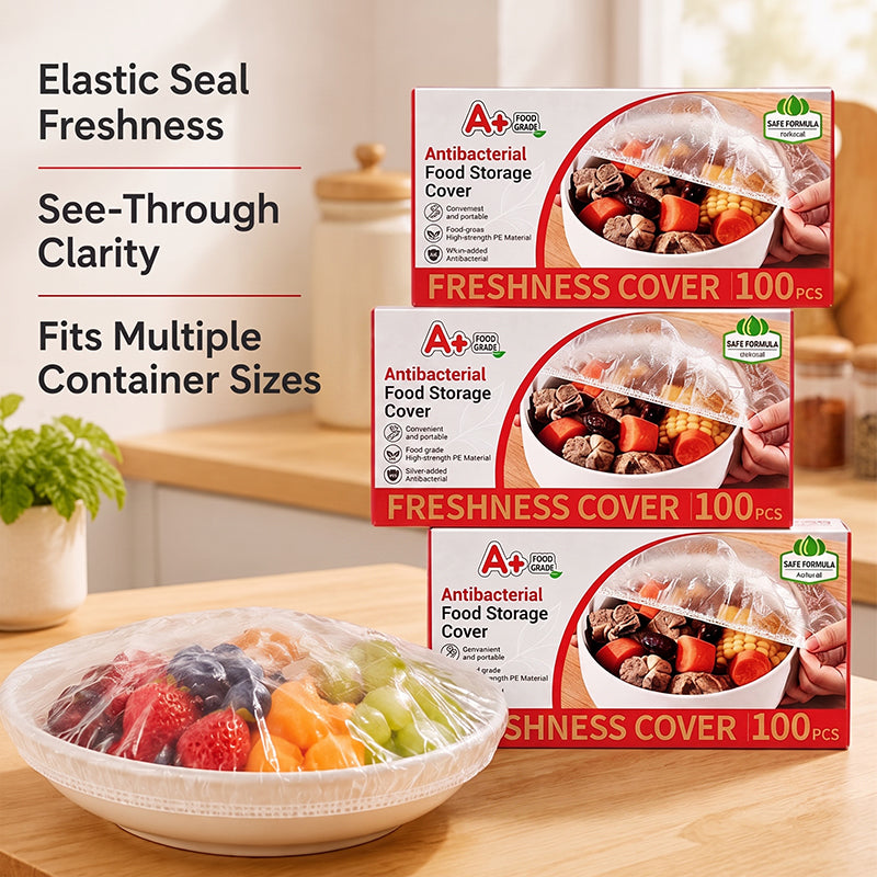Antibacterial Food Preservation Covers | Reusable Elastic Stretch Lids for Bowls & Plates