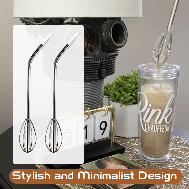 🍹 [2-in-1-Innovation] Der Whisk Straw | Schlürfen, umrühren und jeden Tropfen genießen! ✨