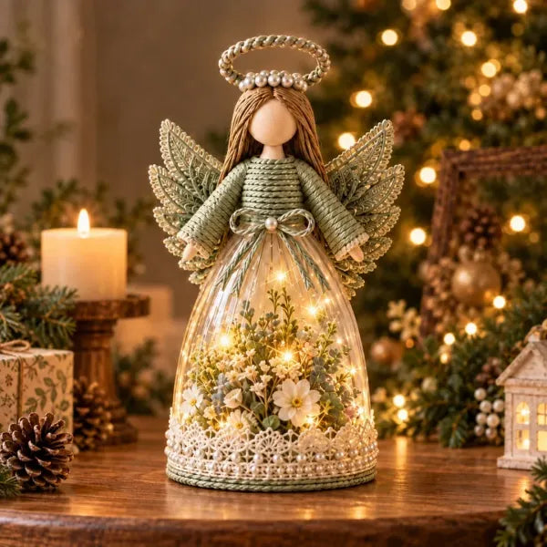 ⏳ 50% OFF – 👼 Blooming Guardian Angel Light | Warm LED Floral Angel Figurine, Meaningful Home Gift ✨