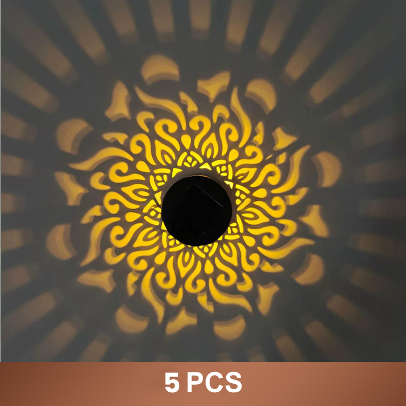 🌞✨✨ Solar-Mandala-Projektionswandleuchte