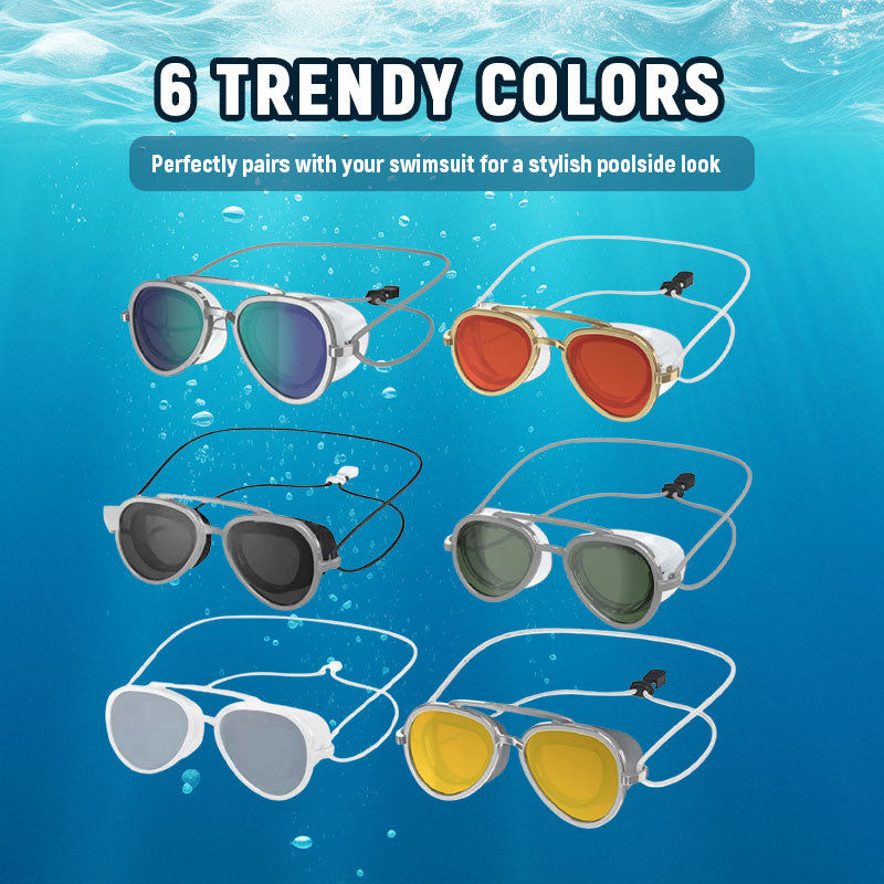 🌊 Schwimmbrille mit freiem Sichtfeld und Antibeschlagbeschichtung