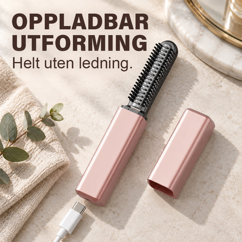 Mini portable electric curling iron for bangs