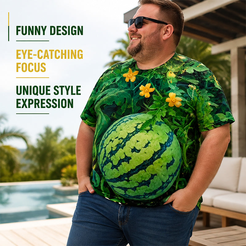 🍉 Funny Watermelon‑Print T‑Shirt & Shorts Set | Casual Summer Outfit