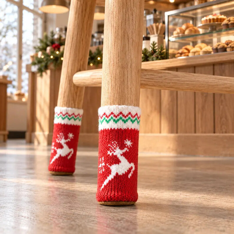 Christmas Table & Chair Leg Covers – Festive Christmas Furniture Decorations