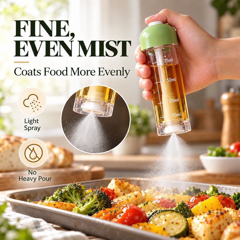 Bottom Spray Cooking Oil Sprayer, Oil Mister Bottle for Air Fryer, Baking & Grilling