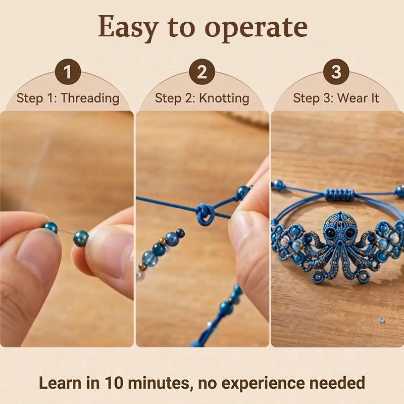 DIY Octopus Bracelet Craft Kit – Fun Kids Jewellery Making Set