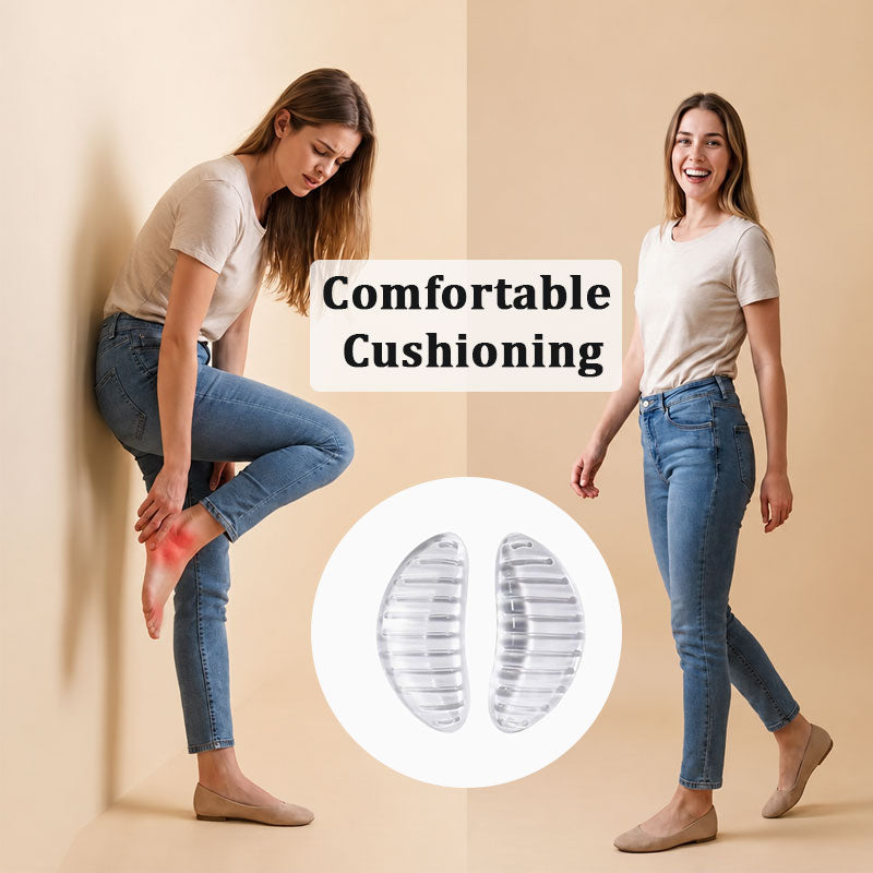 Clear Silicone Arch Support Pads | Foot Arch Cushion Inserts