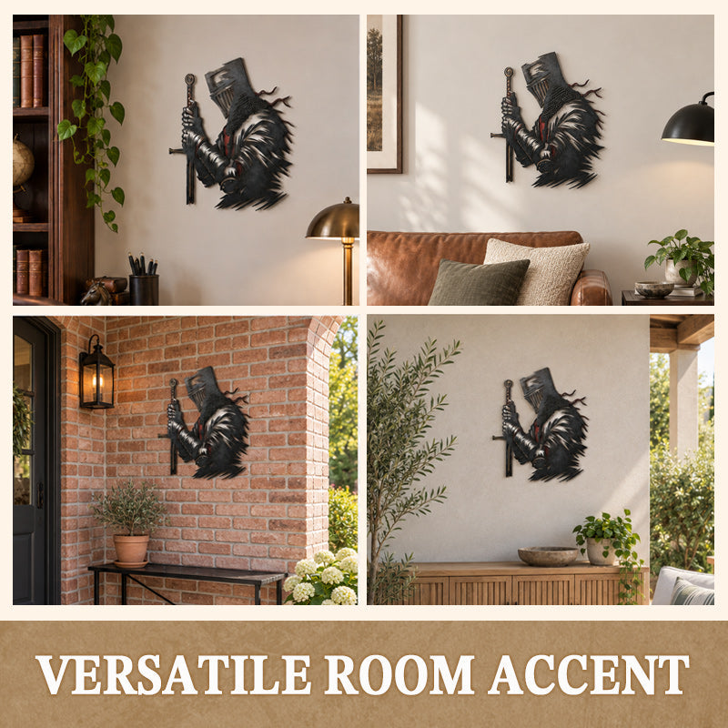 ⚔️ Medieval Knight Metal Wall Decor | Vintage Gothic Home Art, Gift For Him
