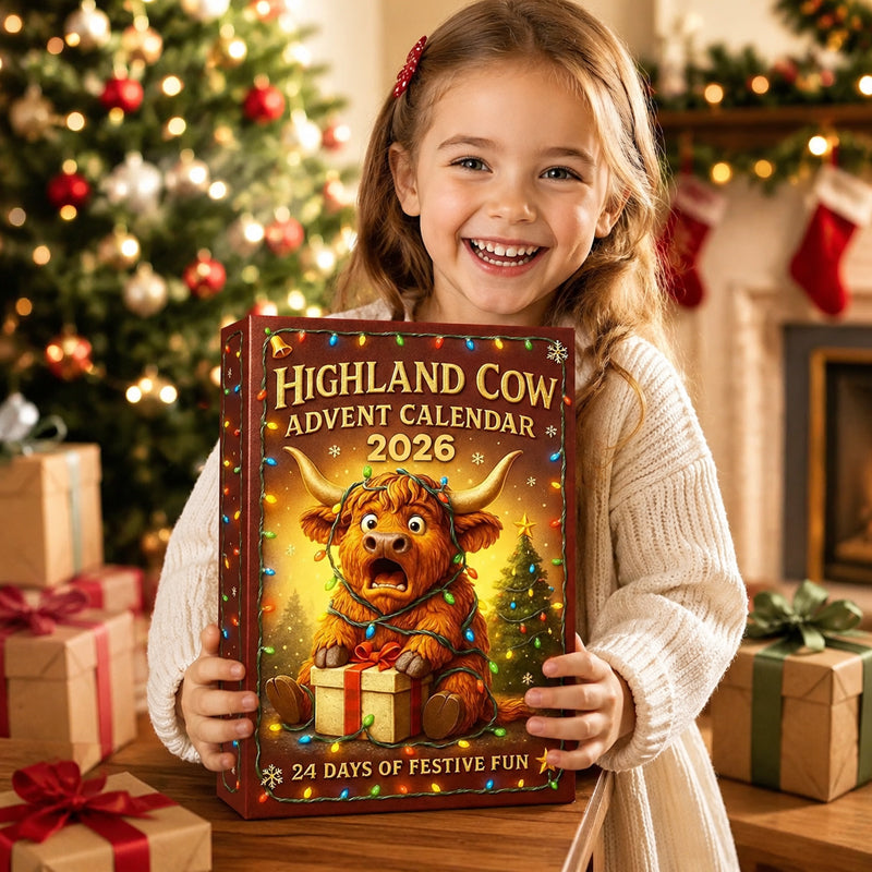 🐮 2026 Cartoon Highland Cow Advent Calendar