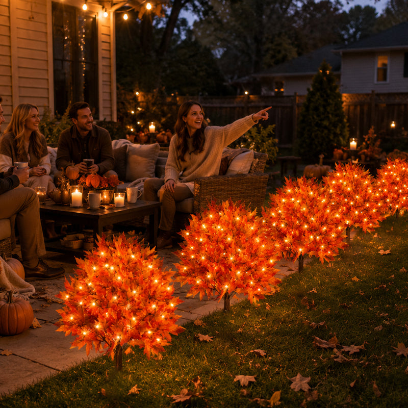 Light-Up LED Autumn Maple Tree Ornament | Indoor & Outdoor Cosy Autumn Decor