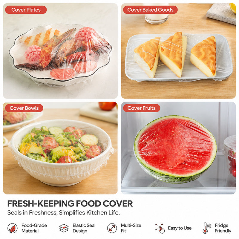 Antibacterial Food Preservation Covers | Reusable Elastic Stretch Lids for Bowls & Plates