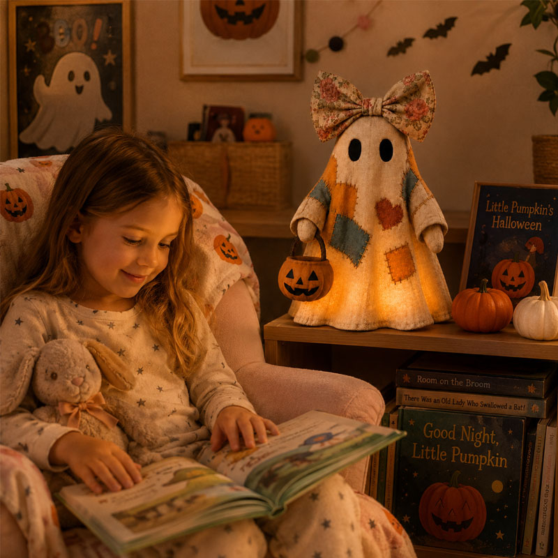 Whimsical Patchwork Ghost Decor👻