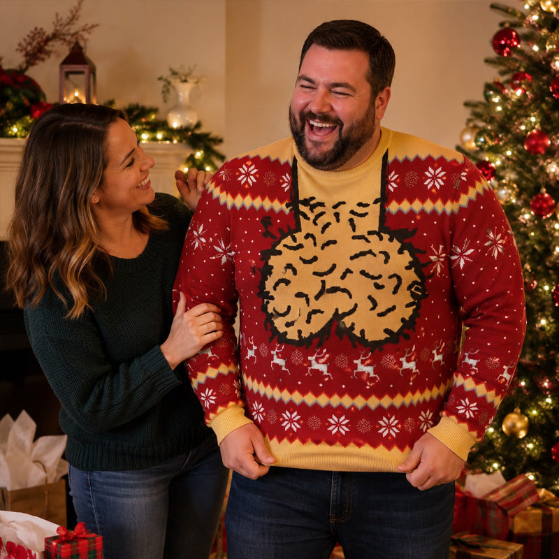 ✅ `Cheeky Novelty Christmas Jumper | Adult Festive Party Statement Top`