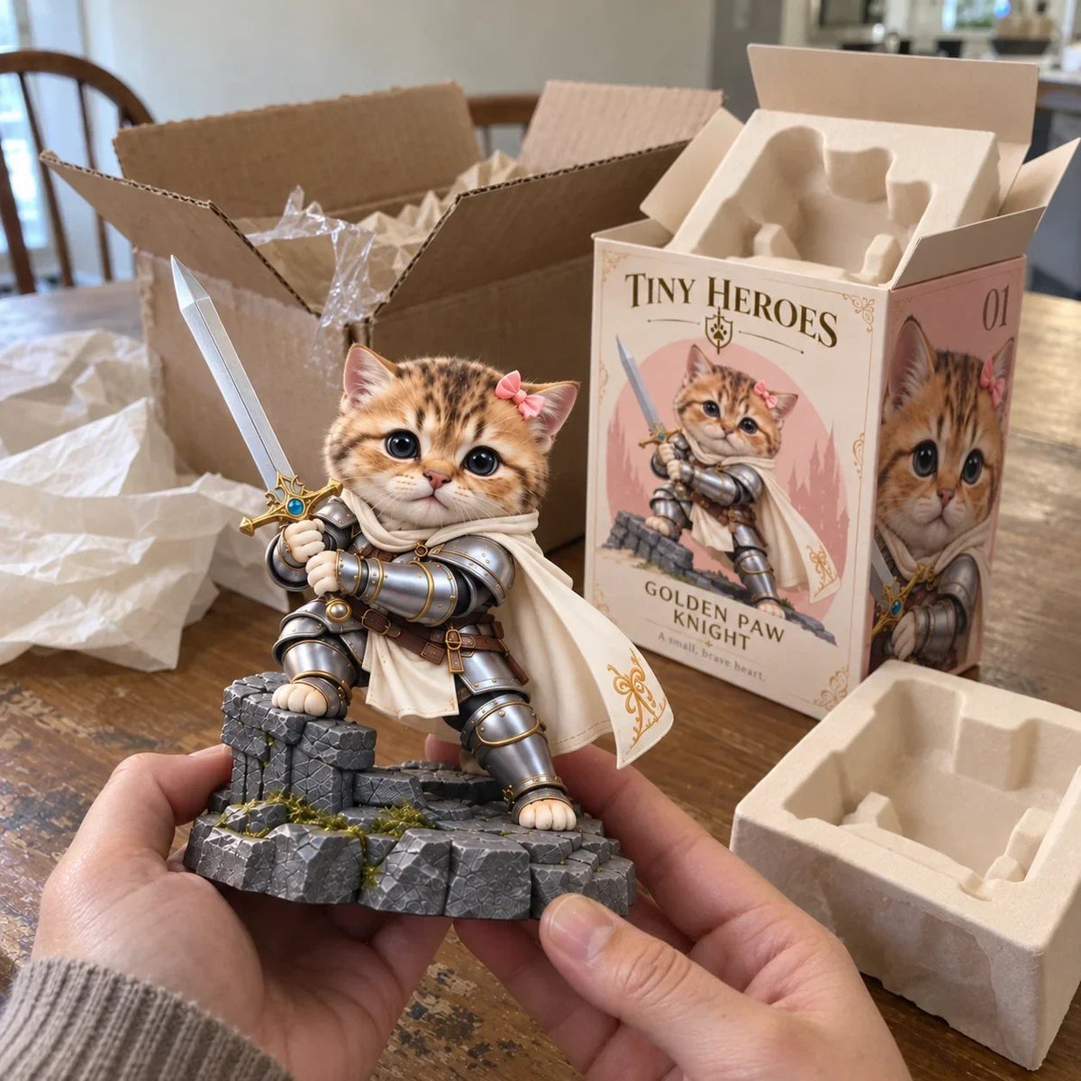 ⚔️🐾 Brave PawsTM – Tiny Fantasy Animal Heroes Collectible Figurines