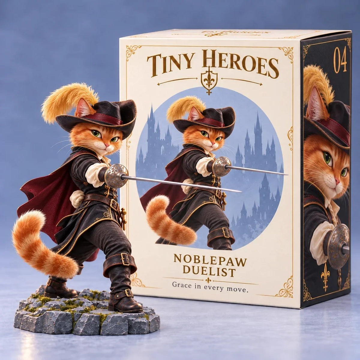 ⚔️🐾 Brave PawsTM – Tiny Fantasy Animal Heroes Collectible Figurines