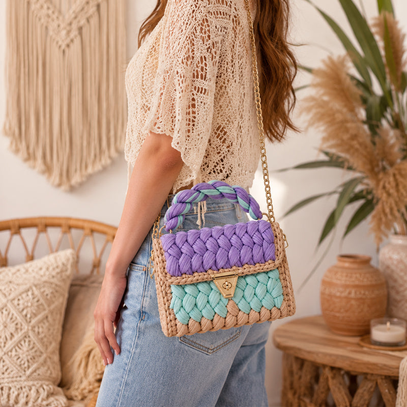 ✨Handwoven Braided Crossbody Bag - Boho Chic Summer Shoulder