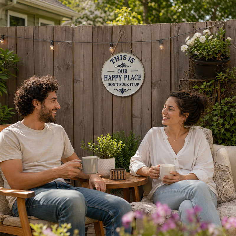 This Is My Happy Place—Don't Mess It Up (Metal Sign)
