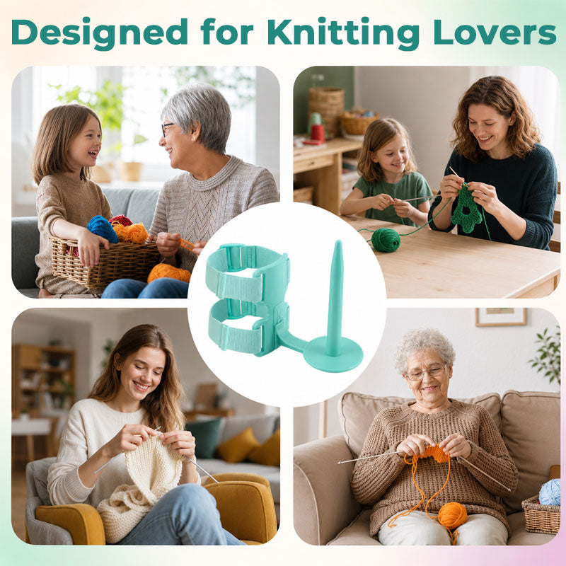 🧶 Portable Arm Yarn Holder for Knitting & Crochet
