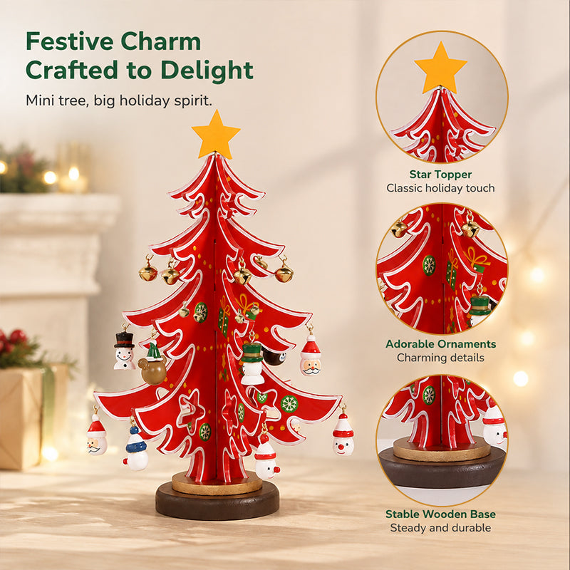 🎄 DIY Wooden Christmas Tree Ornament Set | Festive Wooden Craft Kit For Christmas Decorating