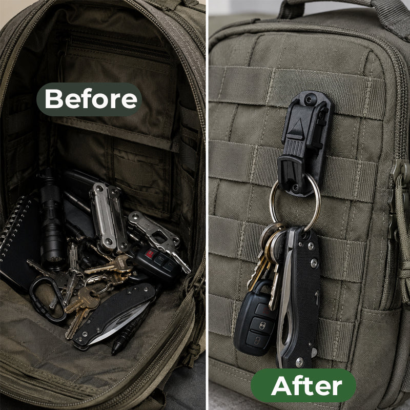 Durable Tactical Keyring | Heavy-Duty Outdoor EDC Keychain