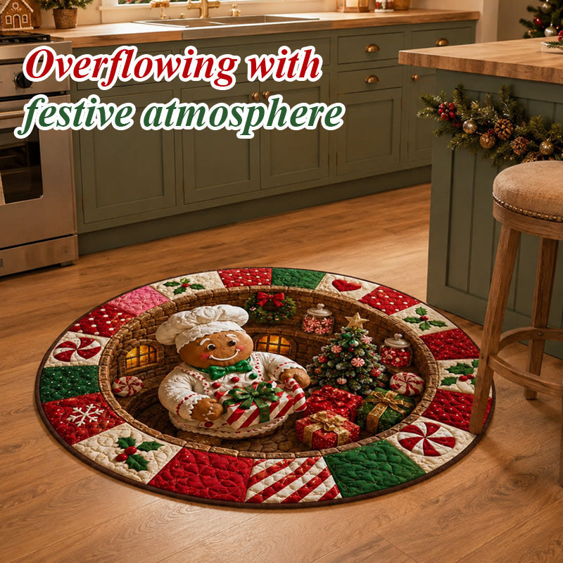Festive 3D Christmas Rug | Cosy Living Room Floor Mat for Seasonal Home Styling