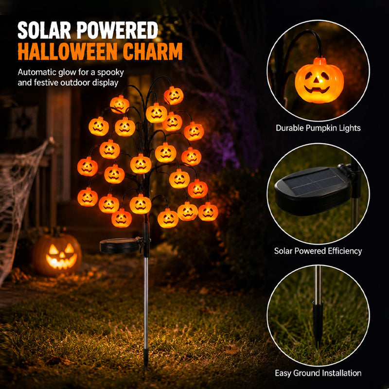 Solar Powered Halloween Twig Lights | Outdoor Pathway Decor