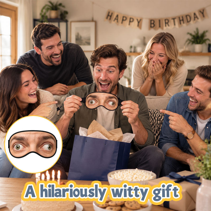 Funny Open-Eye Sleep Mask – Novelty Sleeping Eye Mask
