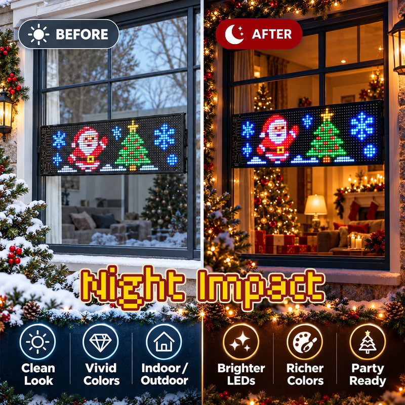 Smart App-Controlled Christmas LED Pixel Display