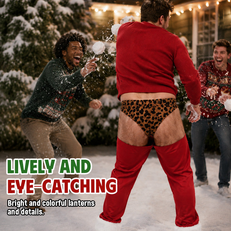 Funny Christmas Light Butt Pants 🎄