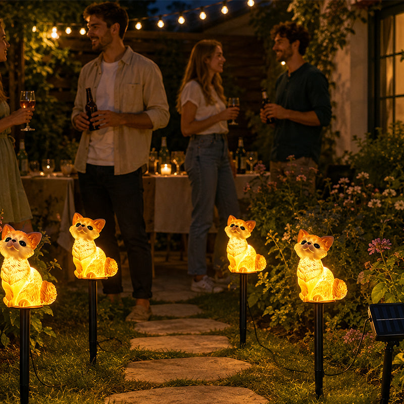 One-to-Four Solar Garden Lights, Lawn Stake Lights, Simulated Animal Waterproof Villa Park Landscape Night Lights