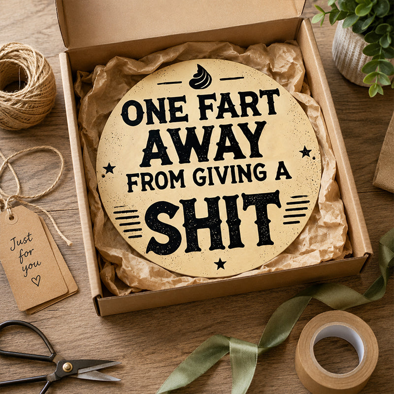 Retro Funny Quote Wall Plaque | Novelty Home Decor