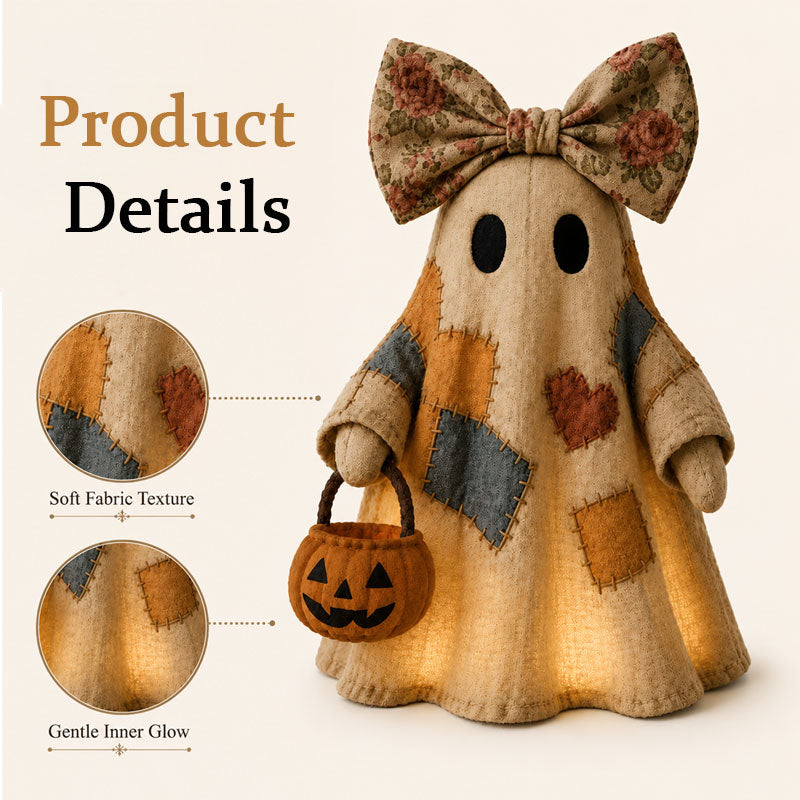 Whimsical Patchwork Ghost Decor👻