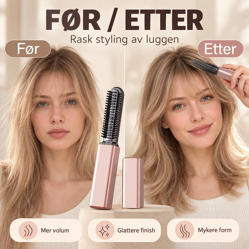 Mini portable electric curling iron for bangs