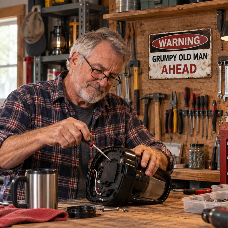 Warning | Grumpy Old Man Ahead Humorous Sign