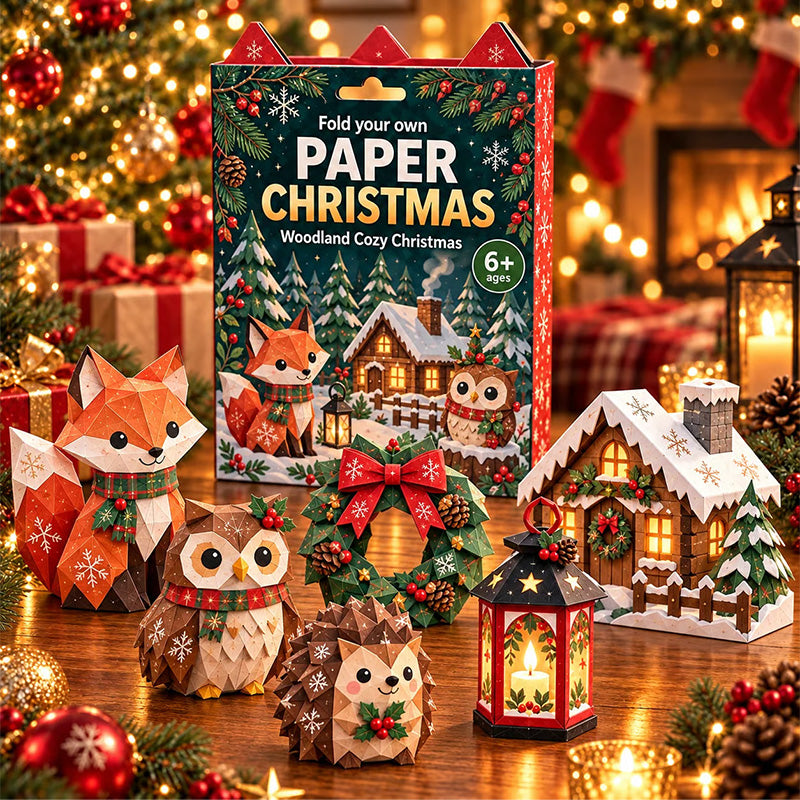 Christmas Paper Craft Kit – Fold & Create Your Own Holiday Decorations