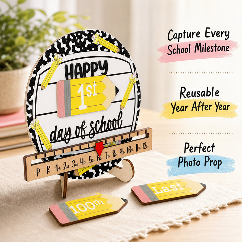 Reusable Back-to-School Milestone Board – Kids' Growth Photo Prop