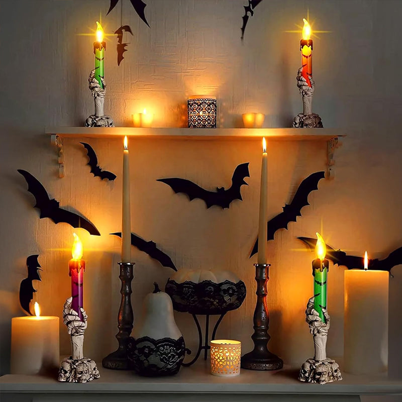 Gothic Ghost Hand LED Candle, Elegant Dark Academia Table Home Ornament