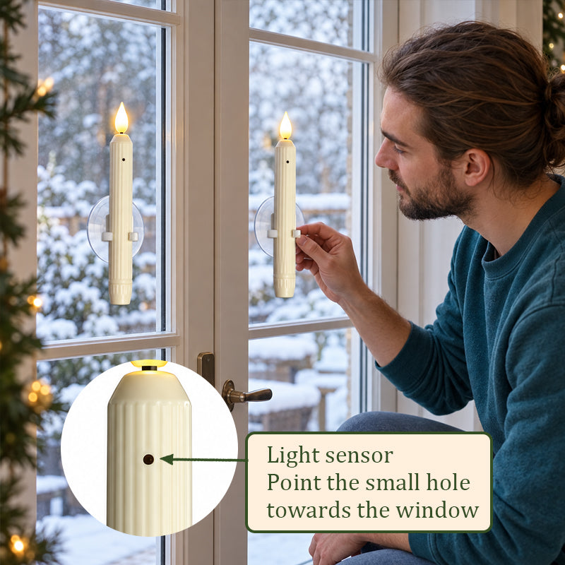 Window Candles Sensor Lights