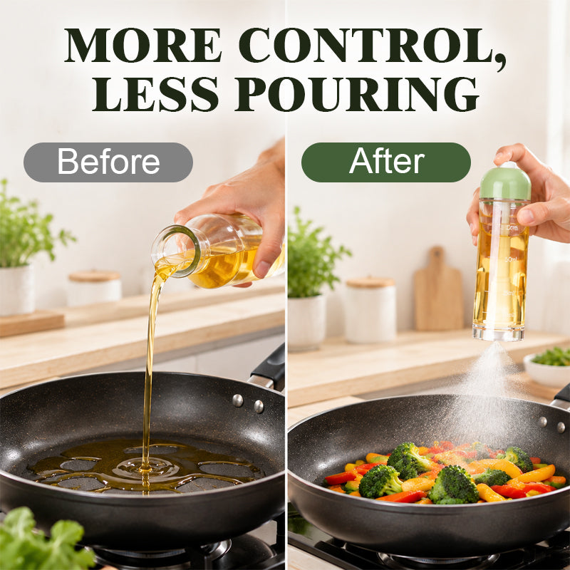Bottom Spray Cooking Oil Sprayer, Oil Mister Bottle for Air Fryer, Baking & Grilling