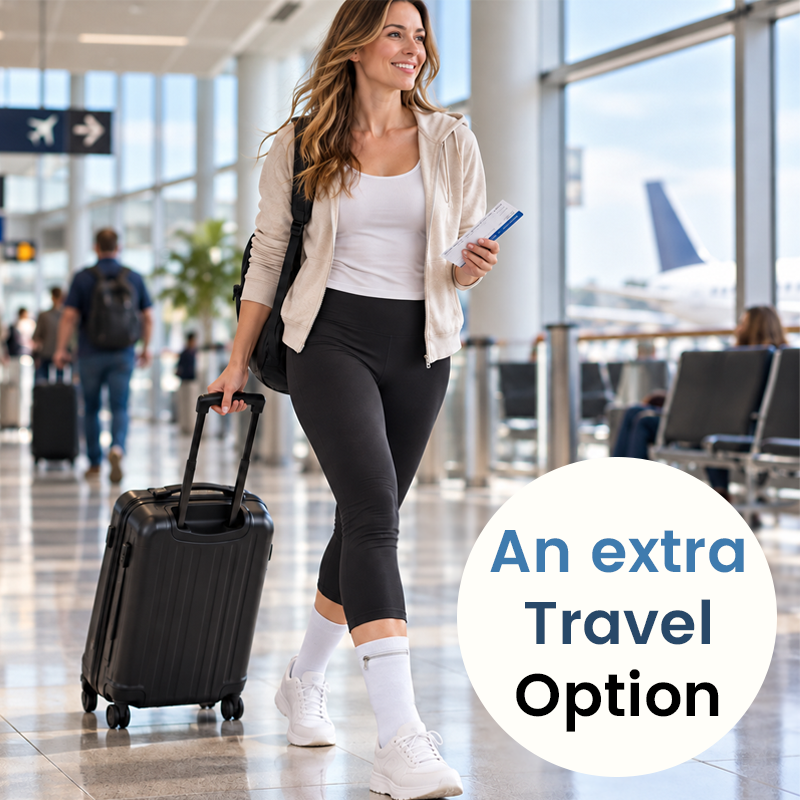 Travel Socks with Hidden Zipper Pocket – Anti-Theft Security Pocket for Cash & Cards